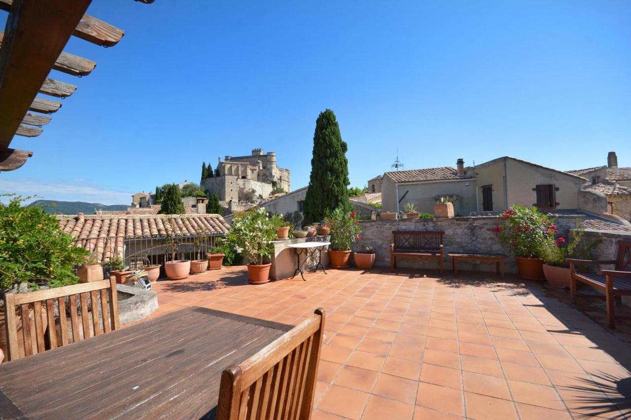 Terrasses Du Chateau Le Barroux Bagian luar foto